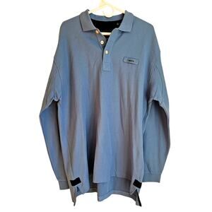 Orvis Signature Mens Long Sleeve Polo Sz L Tall, Excellent cond